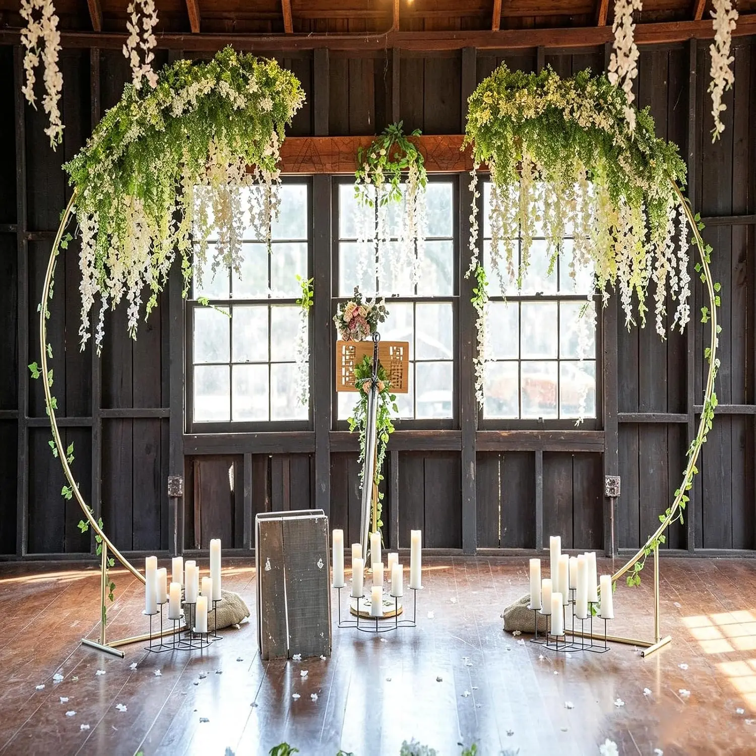 4pcs Half Curved Wedding Arch  - Wedding Balloon Arch 评论和价格