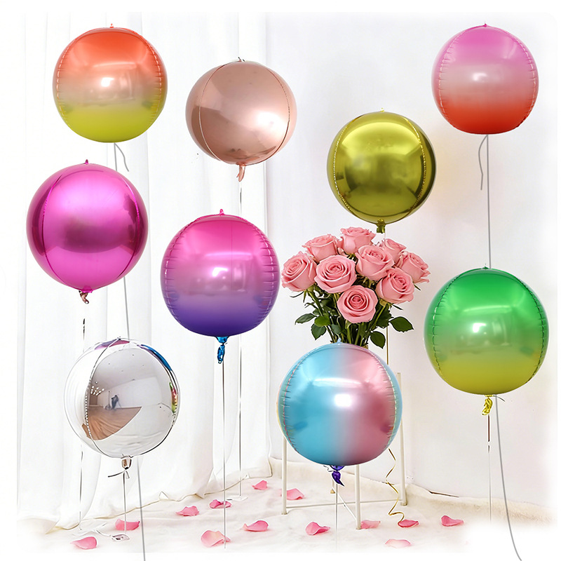 5pcs 10 18 22 Inch 4D Round Me - Wedding/Event Supply Store 评论和价格