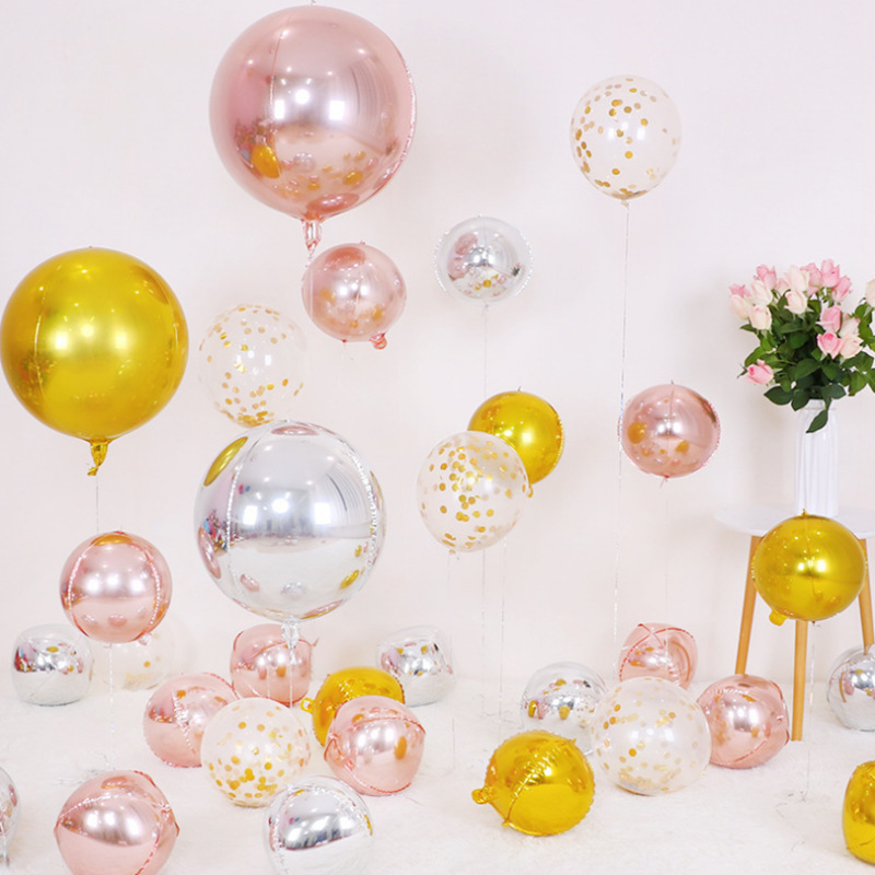 5pcs 10 18 22 Inch 4D Round Me - Wedding/Event Supply Store 评论和价格
