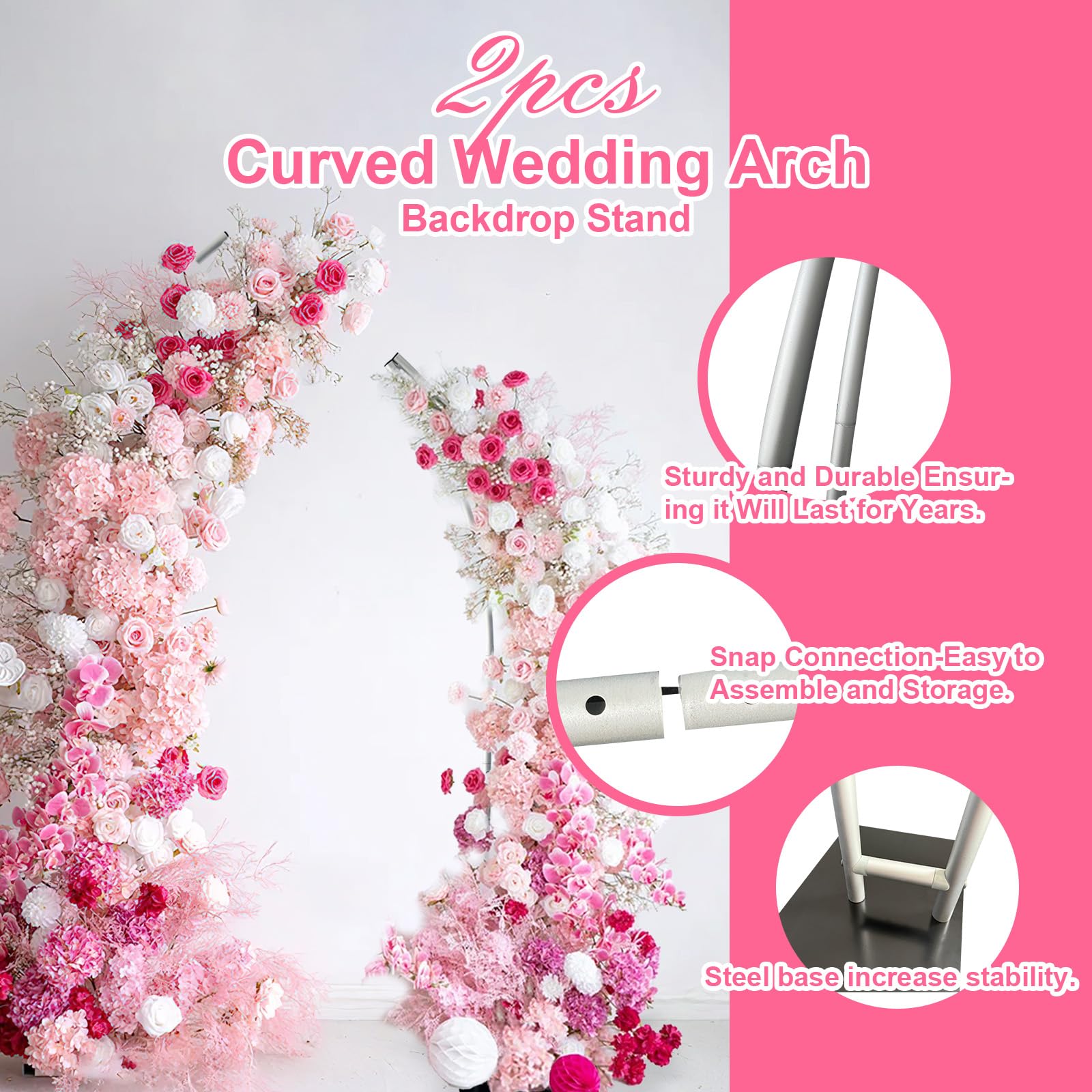 Half Arch Balloon Stand, Flowe - Wedding Balloon Arch 评论和价格