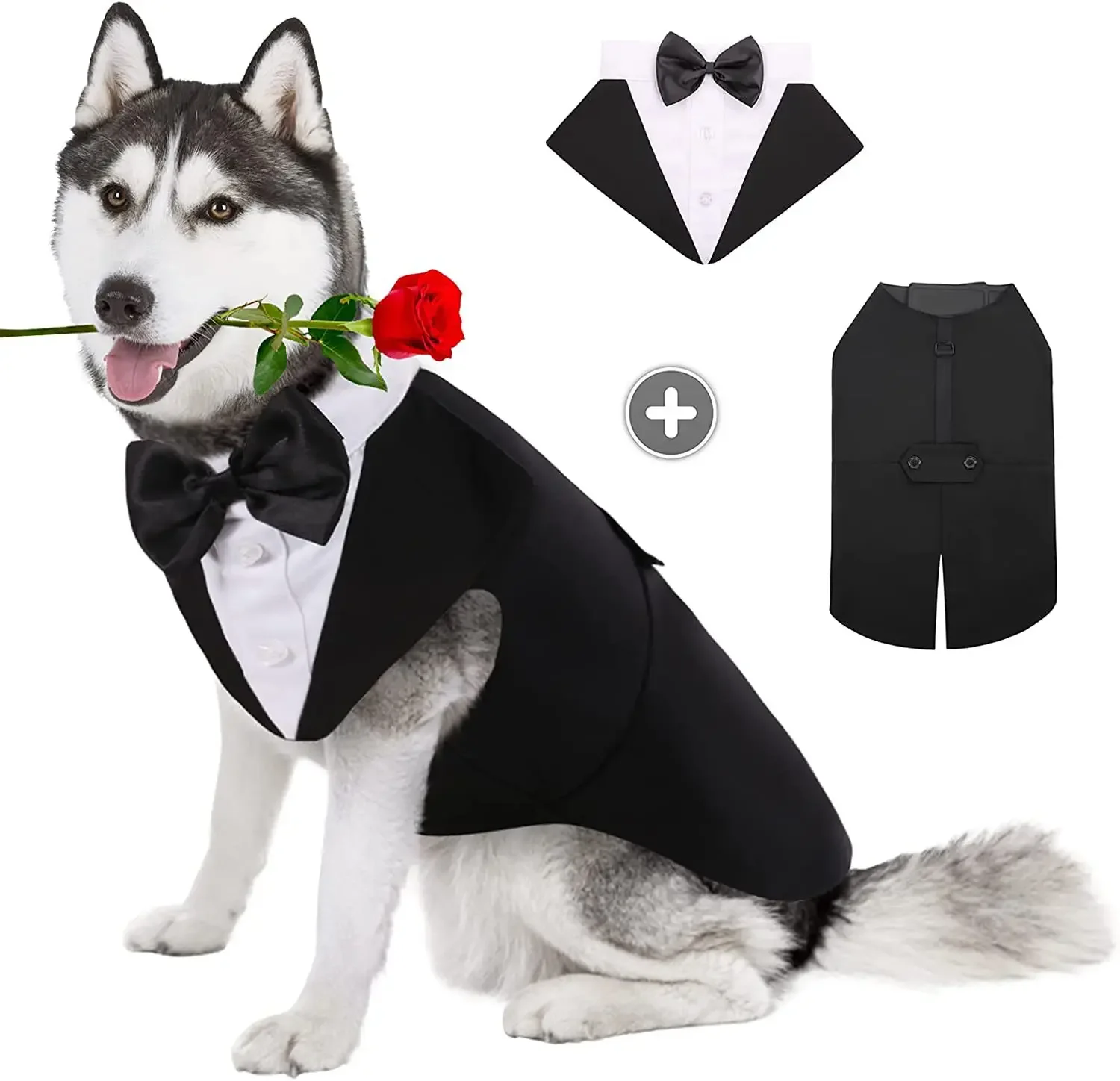Pet Dog Clothes Wedding Shirt  - Suitsupply Wedding Tuxedo 评论和价格