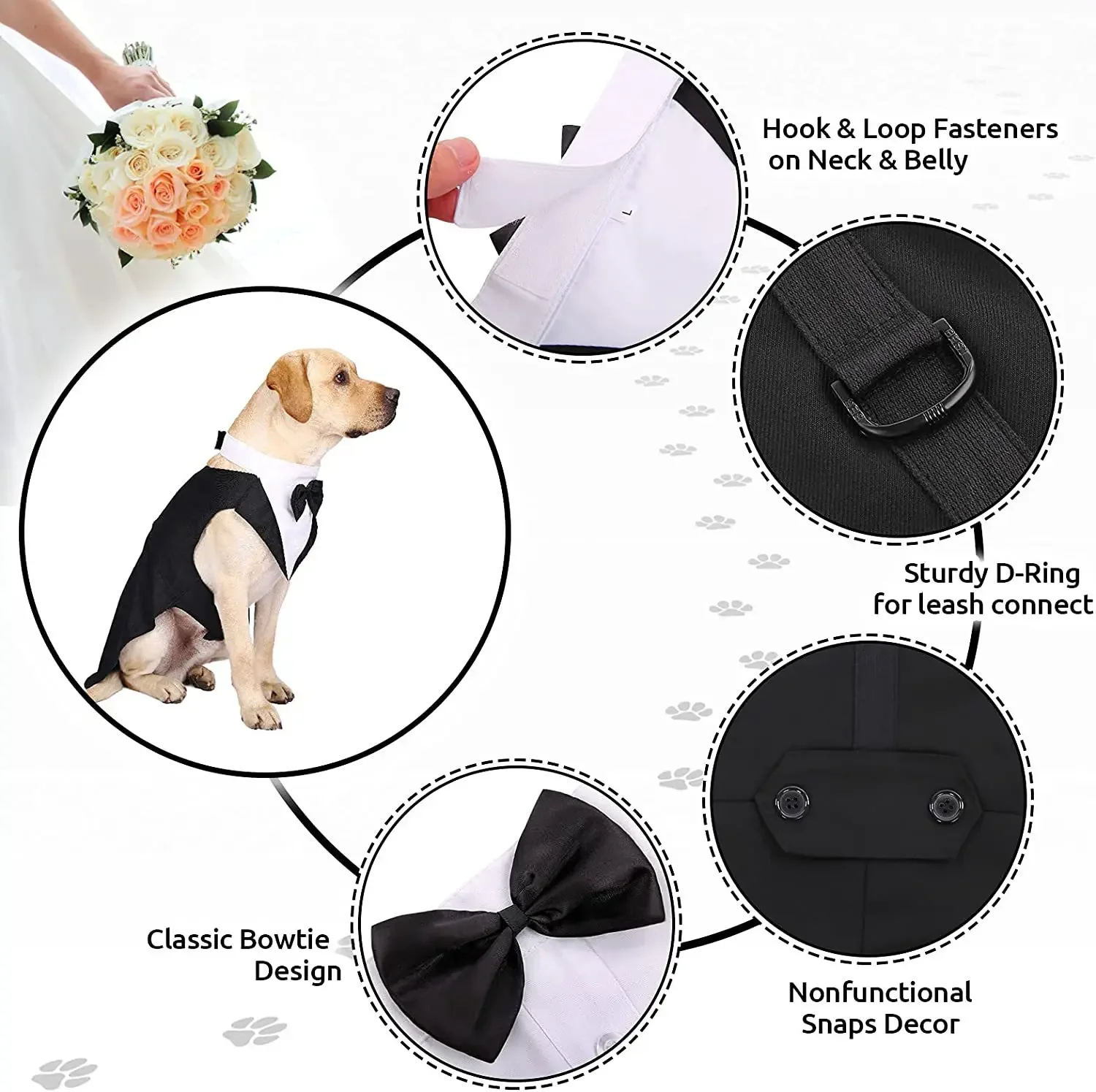 Pet Dog Clothes Wedding Shirt  - Suitsupply Wedding Tuxedo 评论和价格