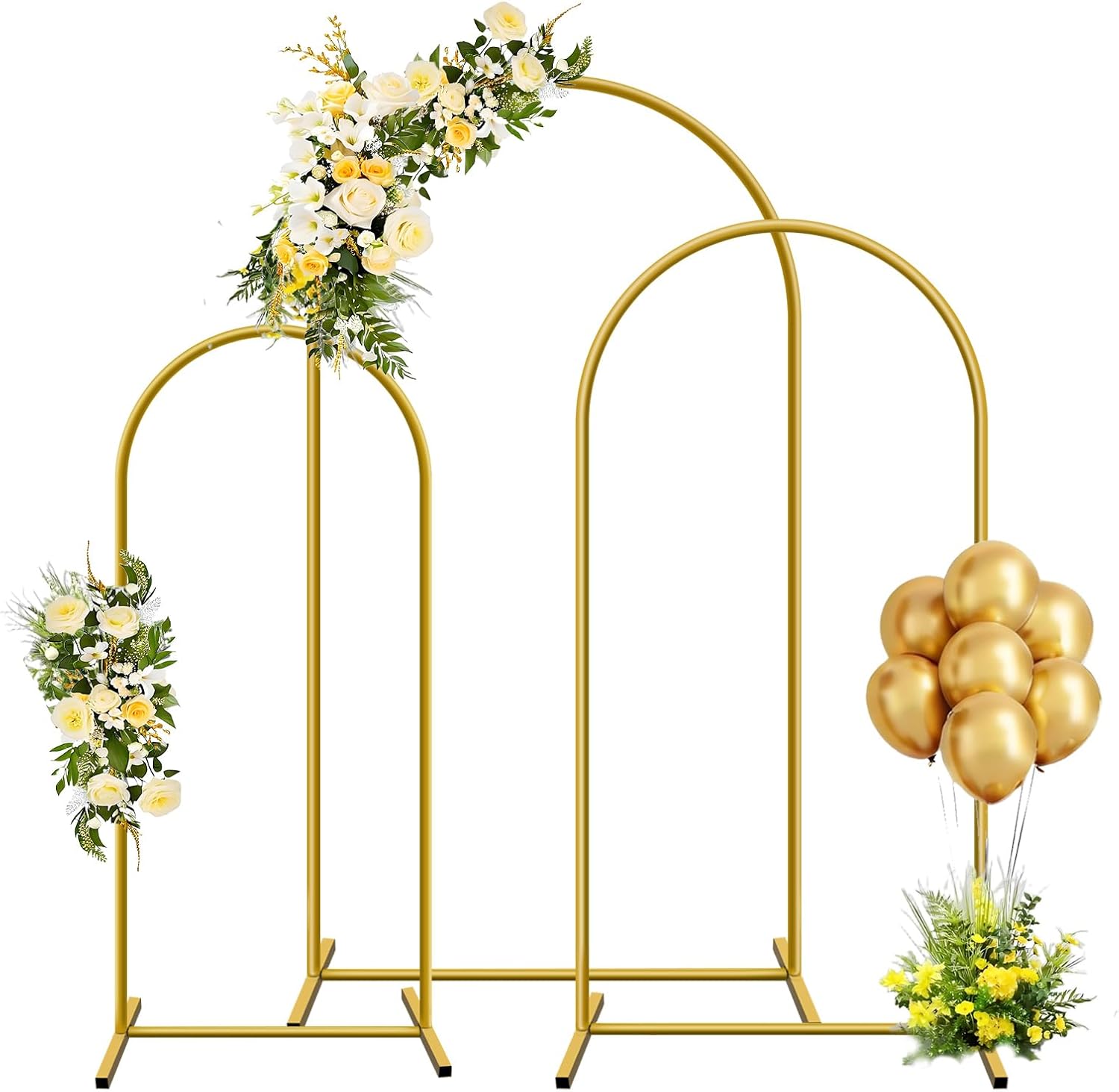 1pc Gold Metal Arch Backdrop S - Wedding Balloon Arch 评论和价格