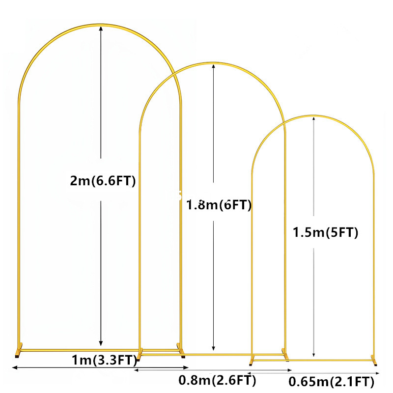 1pc Gold Metal Arch Backdrop S - Wedding Balloon Arch 评论和价格