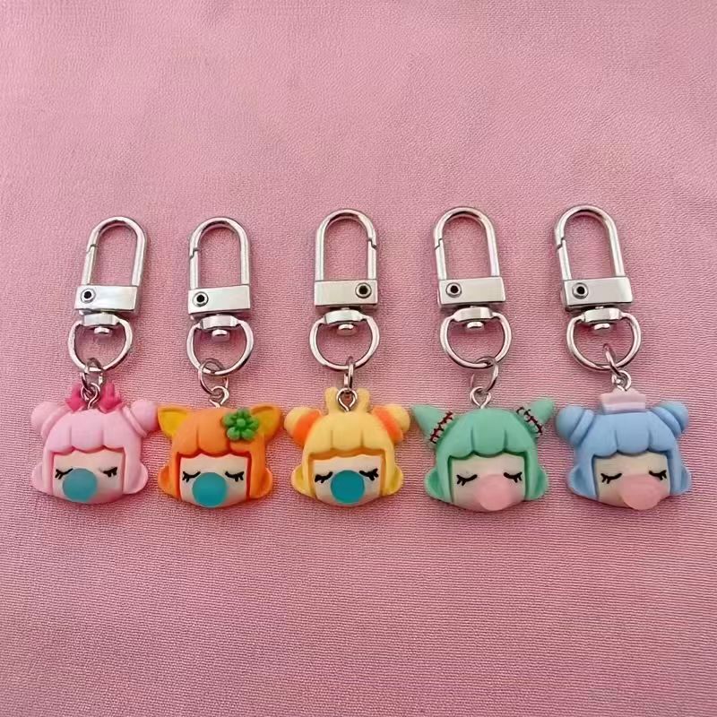5pcs resin girl keychain, suit - Wedding Yes 评论和价格