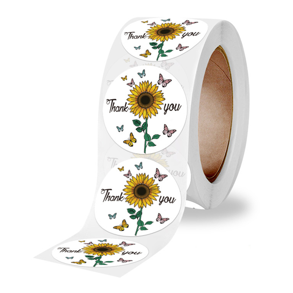100-500pcs Round Thank You Sti - Wedding Sutra 评论和价格