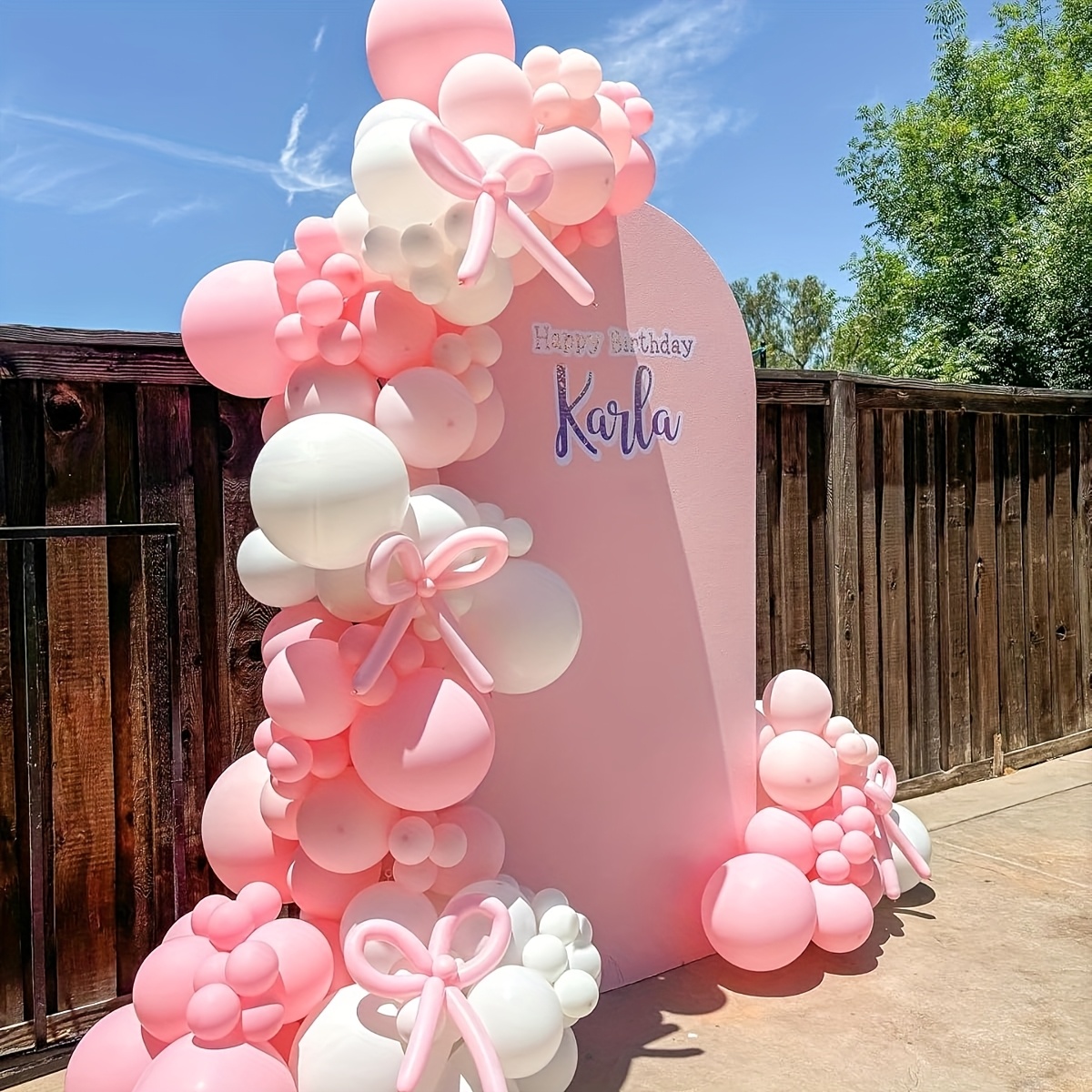 141 Pcs Pink Ribbon Balloons A - Wedding Balloon Arch 评论和价格